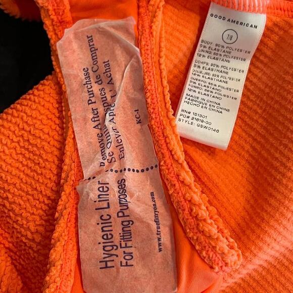 GOOD AMERICAN Always Fits One-Piece Swimsuit Size 7/8 - Picture 4 of 5